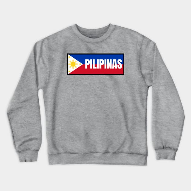 Pilipinas in Philippine Flag Crewneck Sweatshirt by aybe7elf